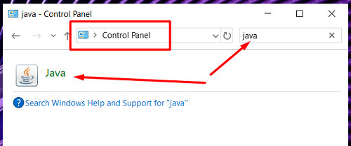 menonaktifkan pemberitahuan java update windows 10