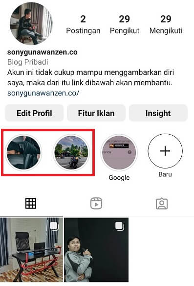 Cara Agar Sorotan Instagram Tidak Ada Namanya