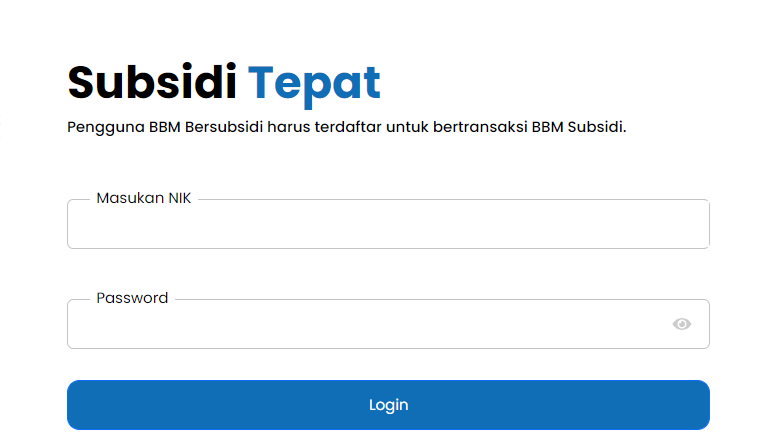 cara daftar subsidi tepat mypertamina